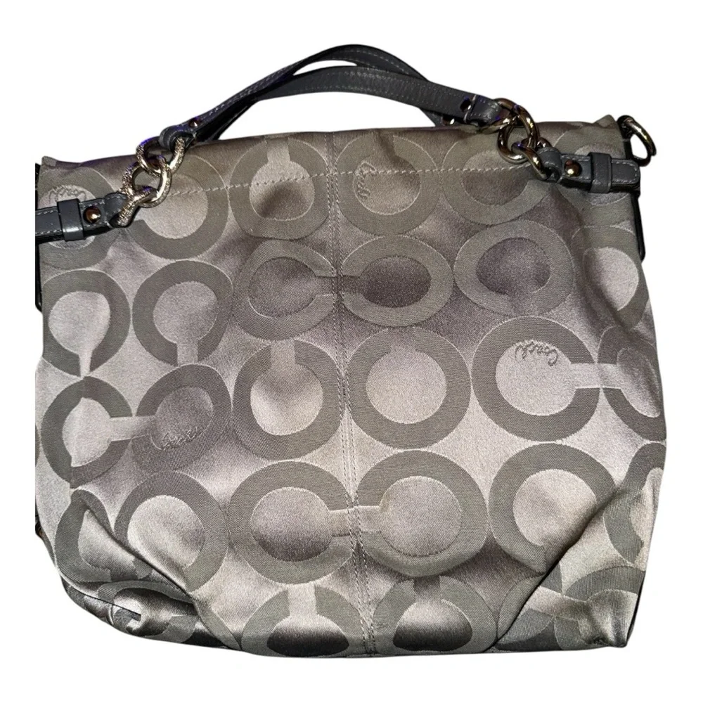 Coach Signature Gray Shoulder Bag - Picture 5 of 5